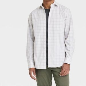 Men's Long Sleeve Checked Button-Down Shirt - Goodfellow & Co